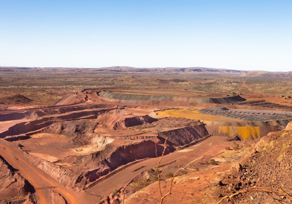 Iron ore mine at Newman in the Pilbara region of outback Western Australia.
